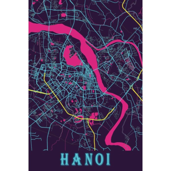 Hanoi: 6x9 Lined Journal | Memory Book | Travel Journal