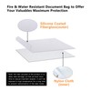 Fireproof Document Bag with Zipper Closure Fire & Water Resistant