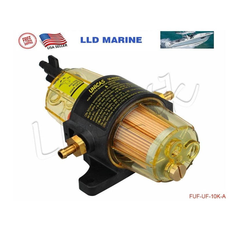 LLD_TK UF-10K Fuel Filter Water Separator Marine Boat Outboard Yacht