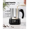 KIDISLE 5-in-1 Milk Frother and Steamer, Milk Steamer with Variable