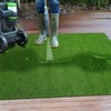 Rugshop Artificial Solid Grass for Backyard, Garden, Patio, Balcony, Garage