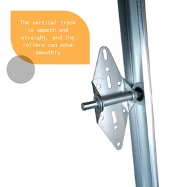 LAJIAOZ Garage Door Track, Vertical Track Replacement for 8ft Garage Door, Left and Right Track Rails for Residential/Light Commercial Side Tracks for 2-inch Rollers Garage Door Parts(88")