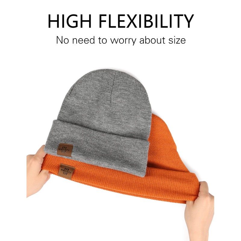 Winter Beanie Hats for Men and Women, Stretchy Daily Knit
