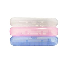 LUCKGRASP Electric Toothbrush Travel Container Storage Organizers Cases Portable Storage Toothbrush Holder For Laifen (Transparent Blue)