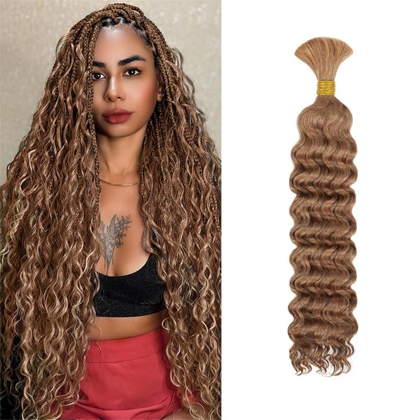 Deep Wave Human Braiding Hair for Boho Braids – 16