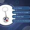 Lamatar1 Texas Souvenir Keychain Metalic (God Bless Texas Keychain)