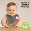 KeaBabies 8-Pack Organic Baby Bandana Drool Bibs - Stylish Unisex