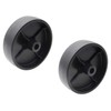 SECURA 2x Jockey Wheel Deck Wheel (Flat) Compatible with Mastercut