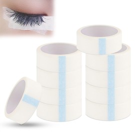 UPIQNG 10 Rolls Eyelash Extension Tape Medical Non-woven Eyelash Tape Breathable Adhesive Tape Eyelash Grafting Tape Under Eye Tape Eyelash Beauty Supplies