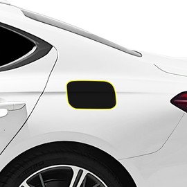 BOGAR TECH DESIGNS Precut for Genesis G70 2019+ Gas Cap Anti-Scratch Resistant Paint Protection PPF Film Fuel Door Cover, Piano Gloss Black
