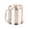 Grease Container 304 Stainless Steel Dustproof Large Capacity Fine Strainer