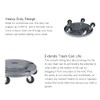 Trash Can Dolly Heavy-Duty | 5 Casters | 460 Lb