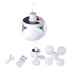 4000mah Folding Solar Lamp with Remote Control Camping Lantern Tent