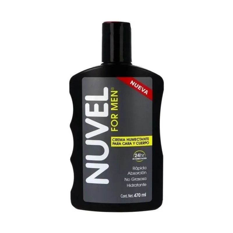 Nuvel For Men Crema Corporal Humectante con Aloe para Hombre