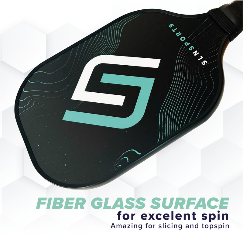 SLNSports Fiberglass Pickleball Paddles Set of 2, Fiberglass Pickle Ball