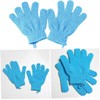 Guante Exfoliante de Baño de Nylon – VILLCASE Azul Talla