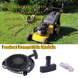 Haishine Recoil Starter Pull Start Assembly for Kohler 14 165 20 1416520S XT650 XT675 Trimmer Accessories