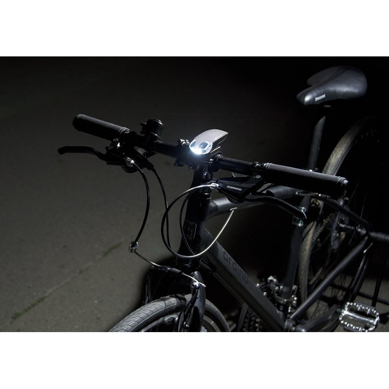GENTOS(ジェントス) バイクライト 【明るさ20ルーメン/実用点灯10時間/防滴】 単3形アルカリ電池1本使用 ホワイト BL-B01WH ANSI規格準拠