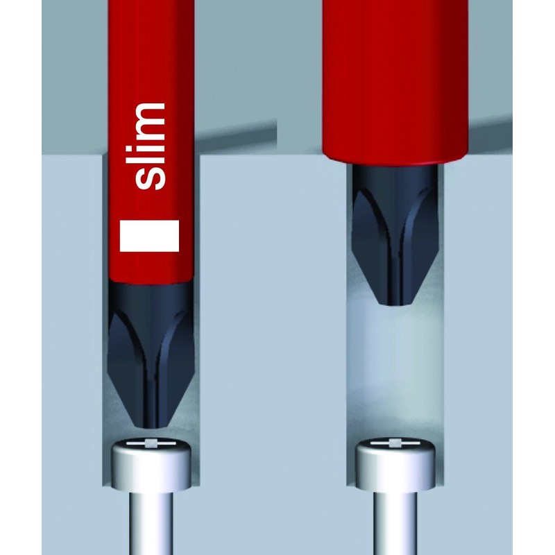 Wiha SoftFinish Electric slimVario, Red/Yellow, (283100)