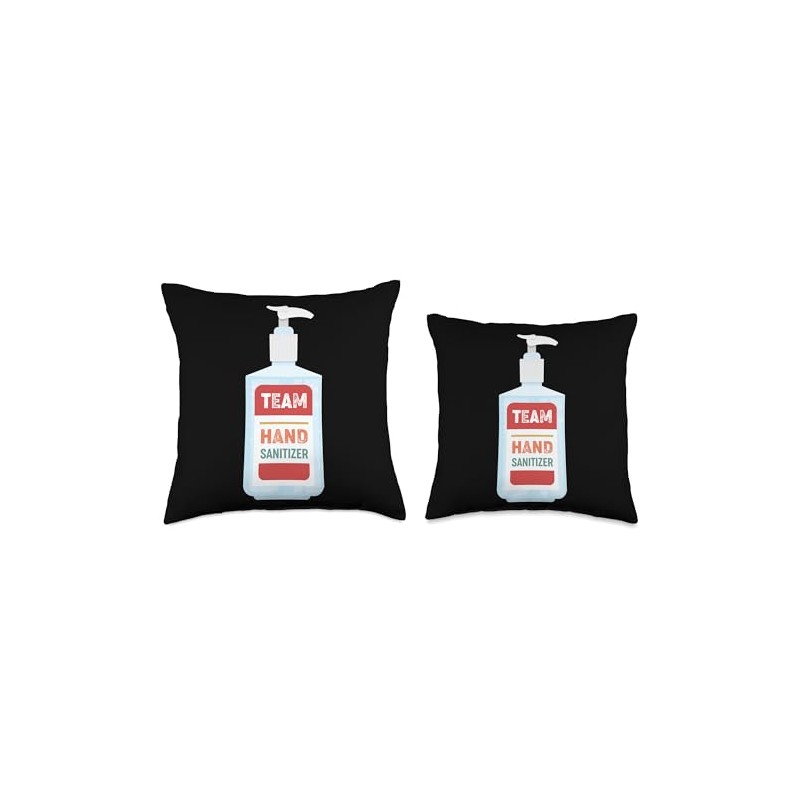 Germaphobe Team Hand Sanitizer Funny Throw Pillow