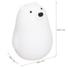LED Night Light Cartoon White Bear Baby Pat Light USB