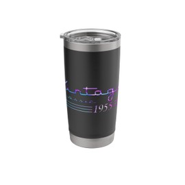 Vintage 70th Birthday Decorations Vintage 1955 70 Years Old Stainless Steel Insulated Tumbler