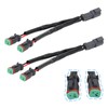 Viclaakesi Deutsch DT DTP 2 Pin Wiring Harness Adapters Connectors