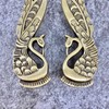 Knobs By Blossom Solid Brass Antique Pair Peacock Long Handles,
