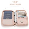 SEPWIK Travel Passport Wallet RFID Family Passport Holder with Hand