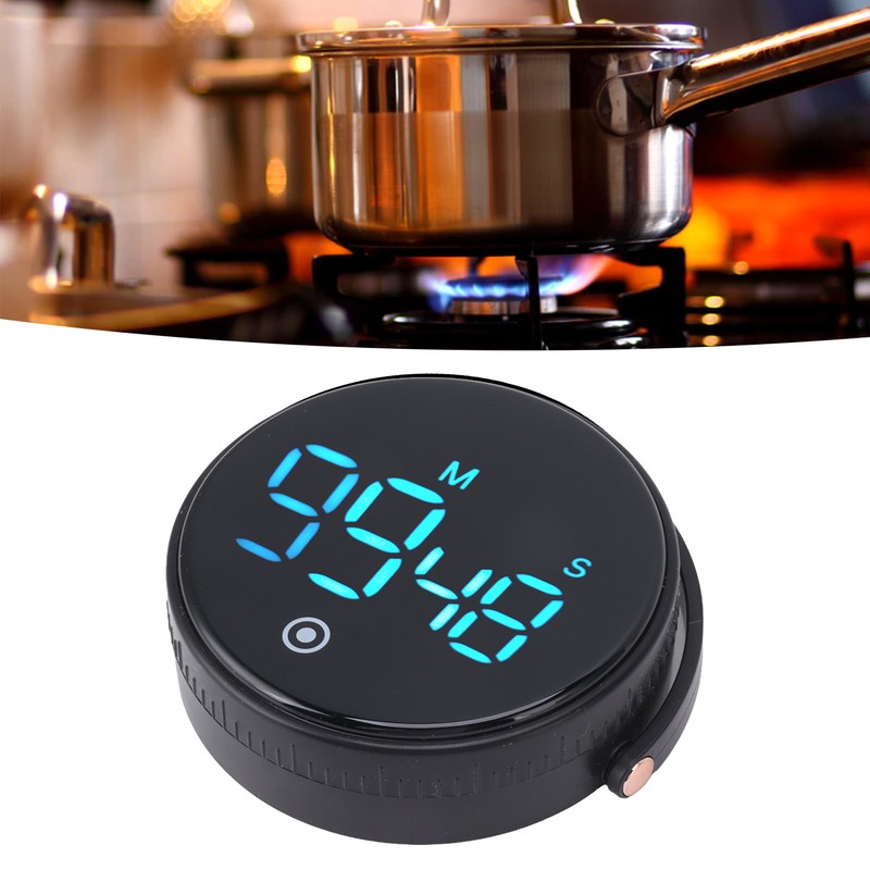 Digital Kitchen Timer Magnetic Large LED Display Countdown Timer for