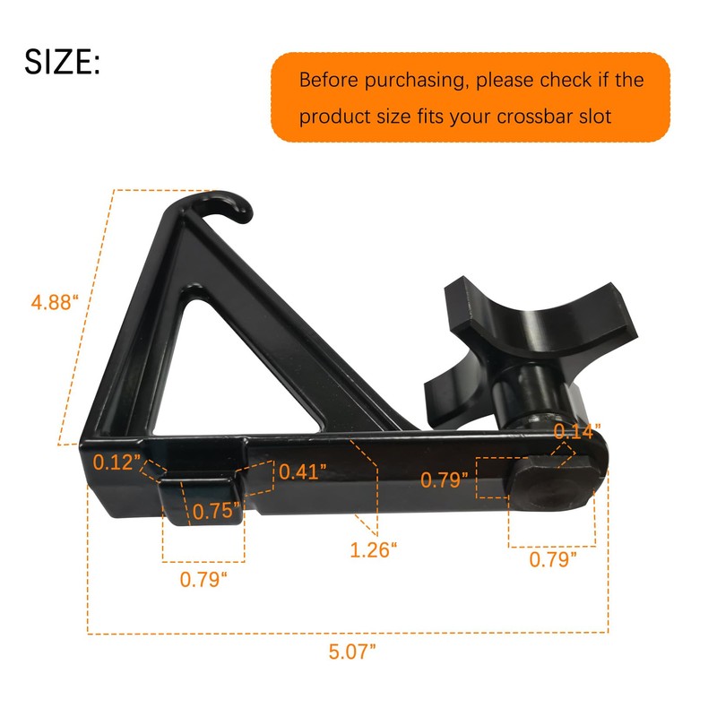 Load Stops Replacement T-Slot Truck Cross Bar for Ladder Firewood