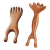 TECHPLUS 2Pcs Manual Scalp Massager - Sandalwood Massager Tool for