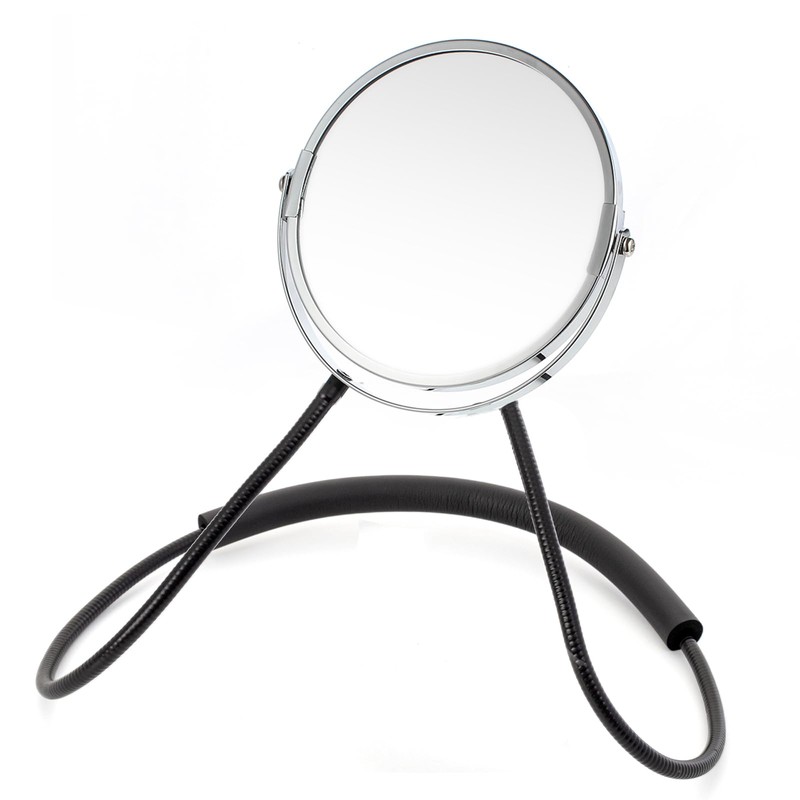 GRANDECO Double Sided Mirror, Standard Viewing and 5X Magnification, Mirror'