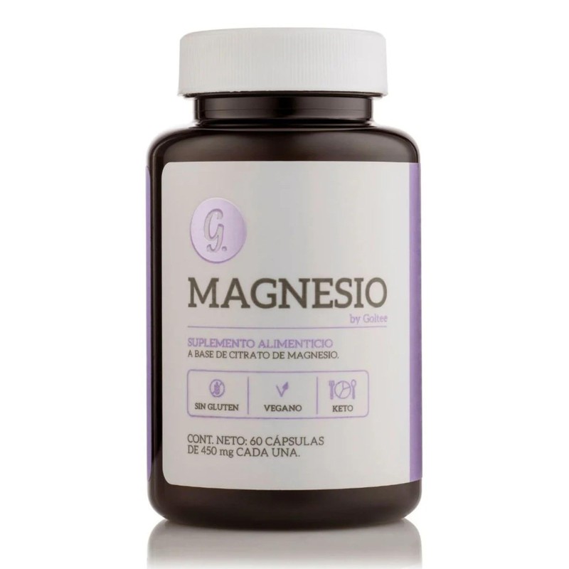 Magnesio Goltee. 60 cápsulas de 450mg cada una.