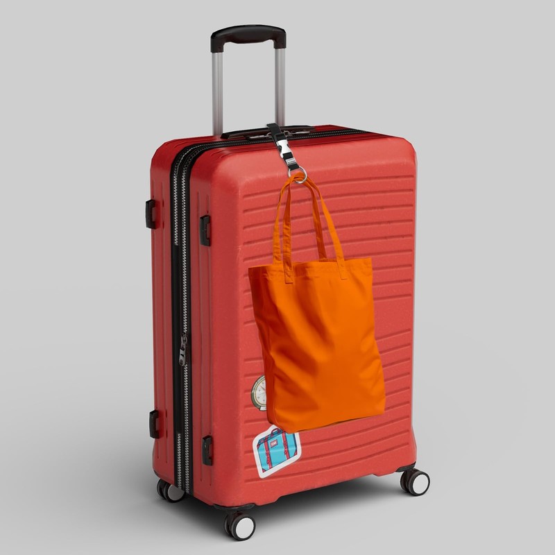 sourcing map Luggage Straps Jacket Clips Strap Nylon Adjustable Suitcase