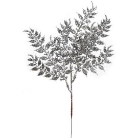 Silver Glitter Ash Spray Picks - 72-Pack, Sparkling Design, Perfect for Wreaths, Trees & Garlands - Christmas & Holiday Décor Accent