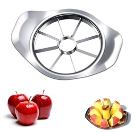 KOMUNJ Apple Slicer, Stainless Steel, Stable and Durable Apple Cutter, Stainless Steel Apple Slicer, 8 Blades, Fruit Cutter, Apple Cutter, Ideal for Apples and Pears