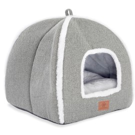 Cat Bed for Indoor Cats - Cat Cave Bed Cat House Cat Tent with Removable Washable Cushioned Pillow, Soft and Self Warming Kitten beds, for Small and medium Cat Beds & Furniture