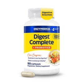 Enzymedica , Digest  Probióticos, Apoyo enzimático para una digestión saludable y alivio de gases ocasionales, hinchazón e indigestión, 1.2 mil...    