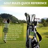 2Pcs Golf Rules Cards for Golf Bag - Rules of