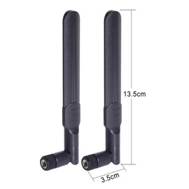 Bingfu Dual Band WiFi 2.4GHz 5GHz 5.8GHz 8dBi RP-SMA Male Antenna 15cm 6 inch U.FL IPX IPEX to RP-SMA Female Pigtail Cable 2-Pack for WiFi Router Wireless Mini PCI Express PCIE Network Card Adapter
