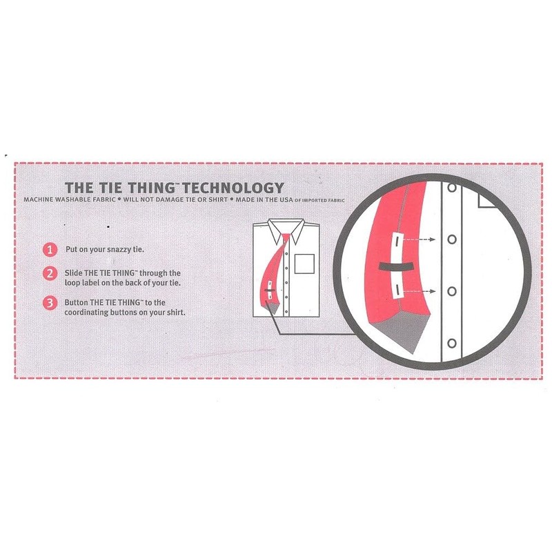 THE TIE THING - 2 Necktie Accessories - Dark Blue