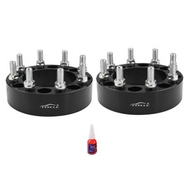 8x6.5 Wheel Spacers for 2013-2024 Ram 2500, 2012-2018 Ram 3500, 2 inch 8x165.1mm 8 Lug Forged Wheel Spacer for Silverado Sierra Suburban Avalanche Express Savana 14x1.5 Studs with 126.15mm Bore