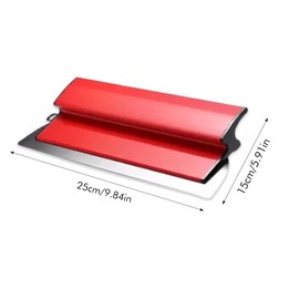 Drywall Skimming Bla-de Plastering 25cm Tool Skimming Bla-de Plastering Hawk Smoothing Spatula Plaster Skimming Bla-de Coat Spatula Bla-de with ZShaped Handle for Cement Concrete Wall Plastering(Red)