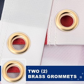 Durable 3X5 American Flag, American Flags for Outside,All Weather USA Flag 3X5 Outdoor,Embroidered Sewn Stripes Brass Washers