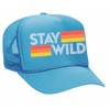 Glitter Lids Stay Wild Trucker Hat Light Blue