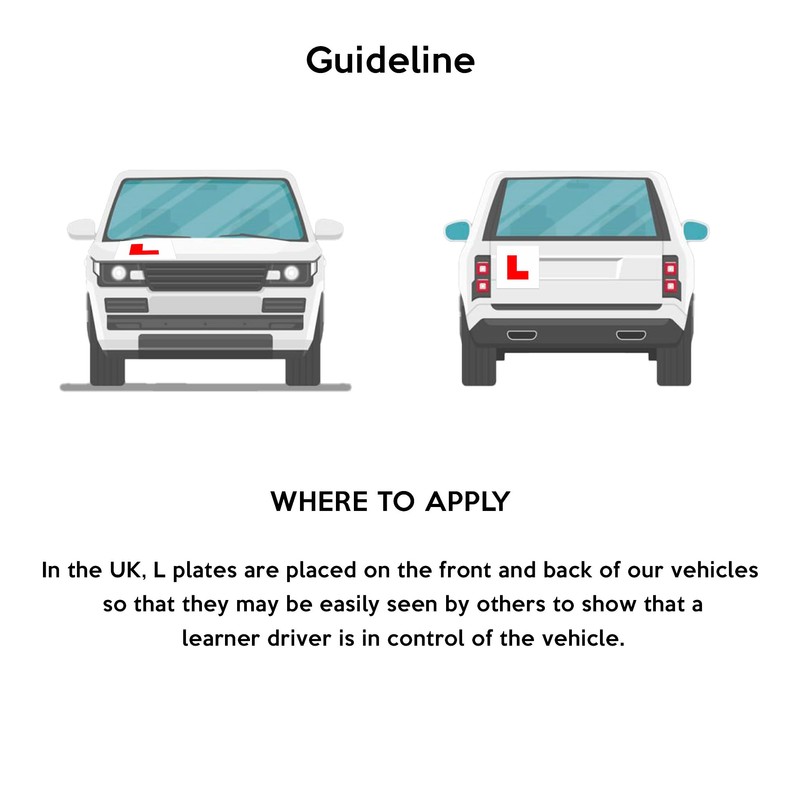 Magnetic L Plates for Learner Drivers - Set of 2