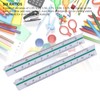 Architectural Scale Ruler, 2Pcs Six Ratios Architectural Scale Ruler Set,