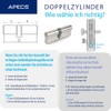 Apecs Cylinder Lock Profile Cylinder 30/70 mm for Door Lock