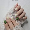 [M;H #] Spring Daisy handmade nail tips - Enter Lake